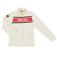 Pulover clasic alb Yamaha