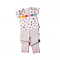 Set cadou baby girl tricou si pantaloni