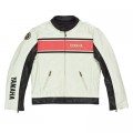 Jacheta piele alba Casual-men